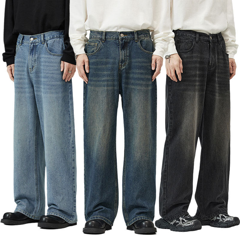 washed vintage wide-leg pants, view 2 - MRSLM