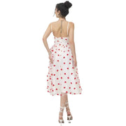 peach heart mesh sweet dress, view 5 - MRSLM