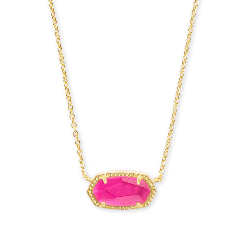 gold-plated crystal pendant necklace, view 5 - MRSLM