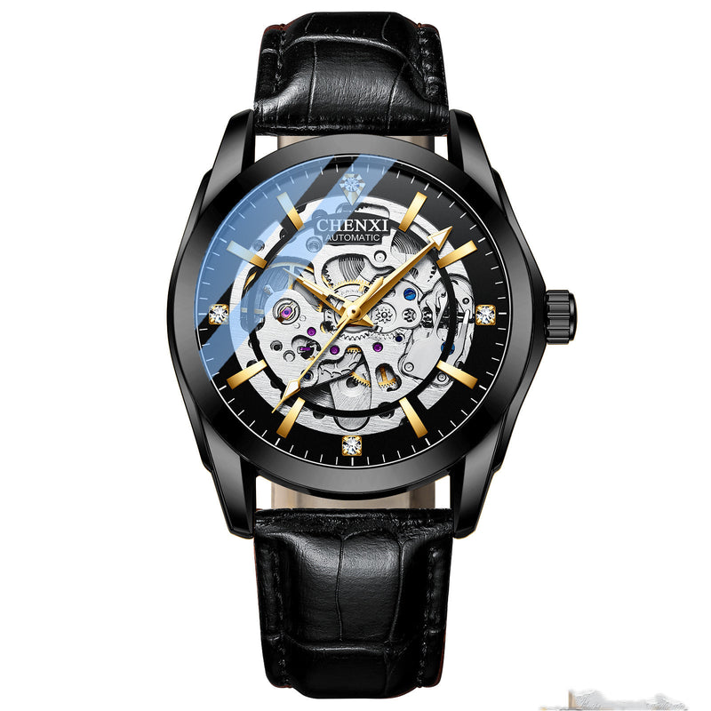 men's hollow luminous automatic watch, view 6 - MRSLM