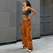 women's simple loose-fitting cotton pants, view 14 - MRSLM