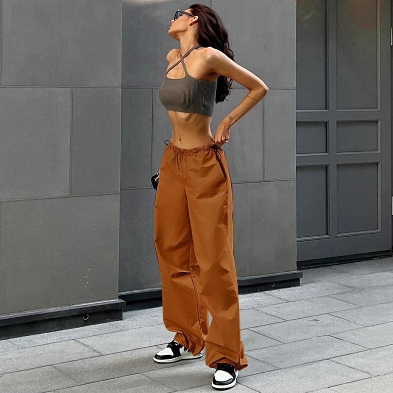 women's simple loose-fitting cotton pants, view 14 - MRSLM