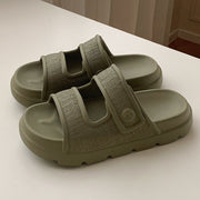 Double-strap platform slippers, view 8 - MRSLM
