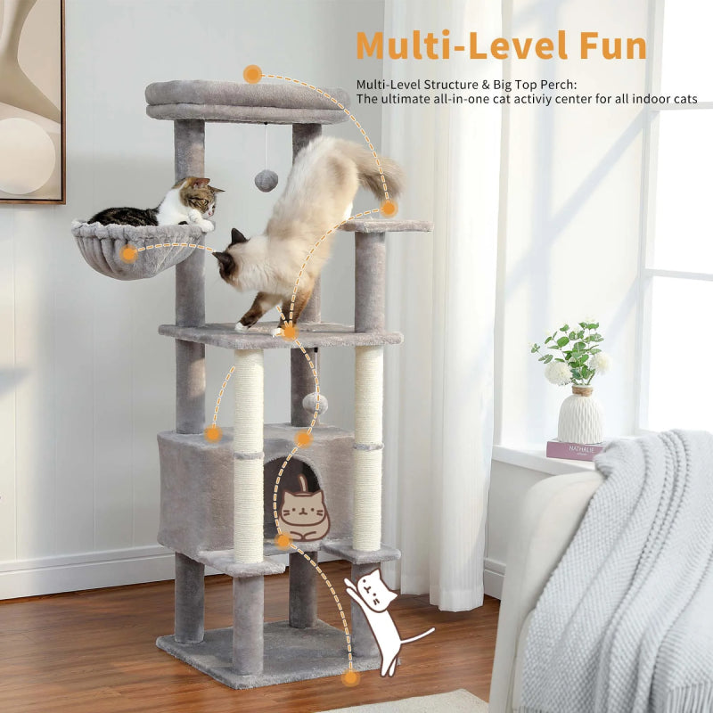 multi-level cat tree with condo, view 9 - MRSLM