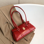 retro PU tote bag for women, view 9 - MRSLM