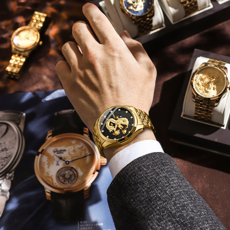 men's dragon totem mechanical watch - MRSLM
