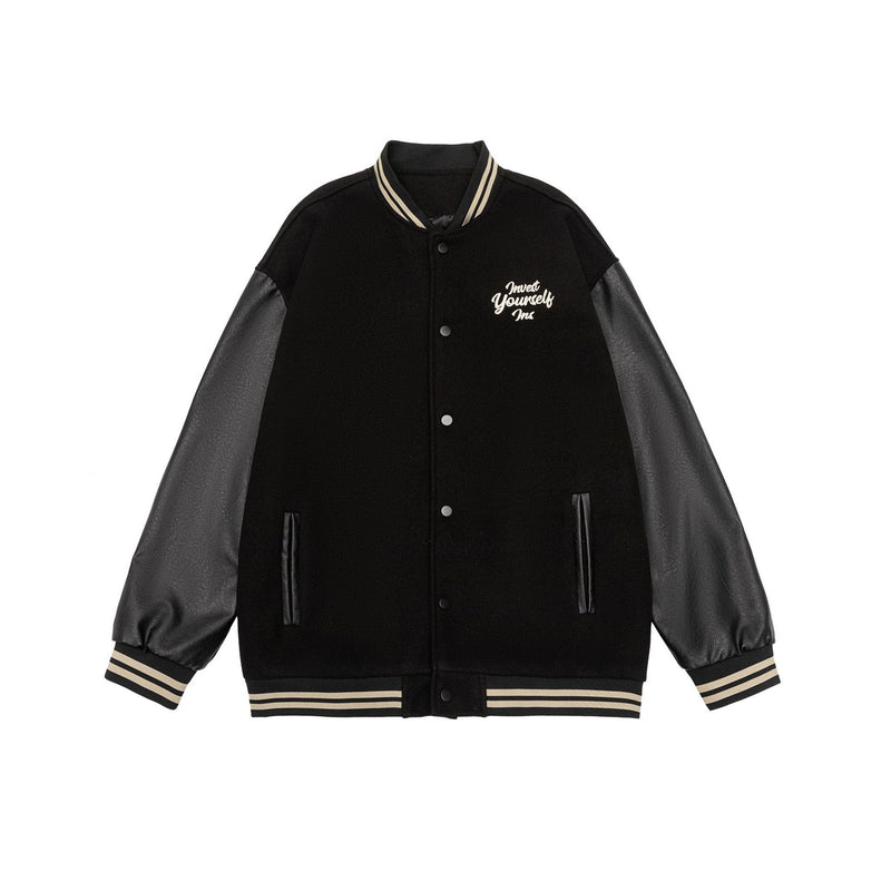 american retro baseball embroidered jacket, view 6 - MRSLM
