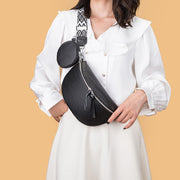 Women's genuine leather crossbody belt bag, view 4 - MRSLM