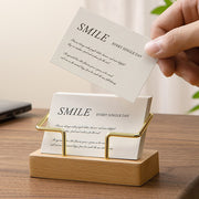wooden business card holder, view 9 - MRSLM