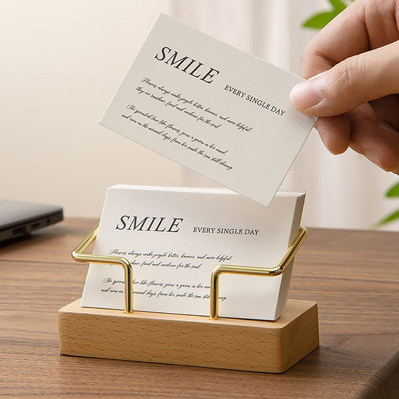 wooden business card holder, view 9 - MRSLM