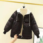 Women's short padded winter jacket, view 3 - MRSLM