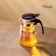 glass teapot with infuser, view 3 - MRSLM