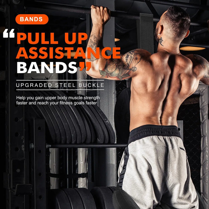 elastic pull-up trainer with resistance bands, view 7 - MRSLM