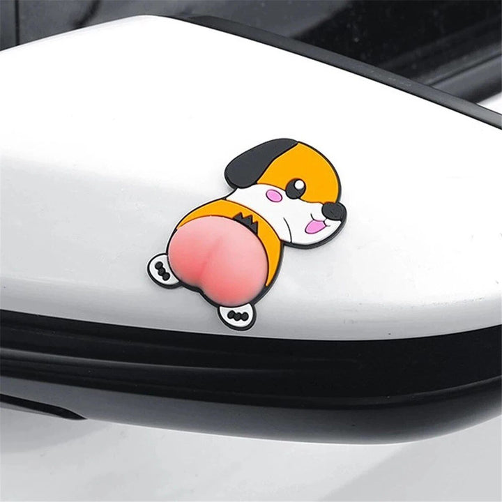 3D Cartoon PVC Anti-collision Stickers for Cars, Phones, and Home Decor