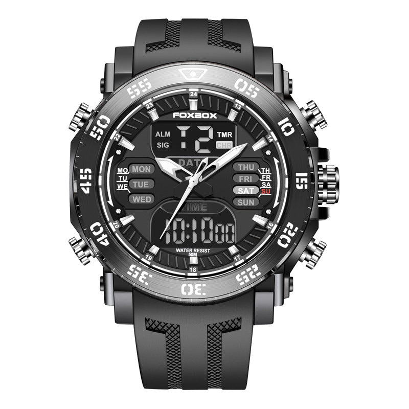 dual display multifunction sports watch, view 4 - MRSLM