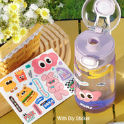 700ml plastic water bottle with straw, view 7 - MRSLM