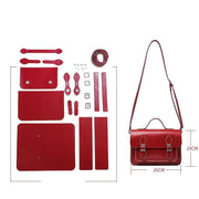 handwoven pu crossbody bag, view 2 - MRSLM
