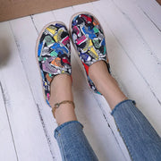 women's slip-on canvas flat shoes, view 5 - MRSLM