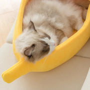 banana cat bed house, view 4 - MRSLM