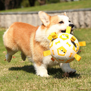 dog football toy with grab tabs, view 9 - MRSLM