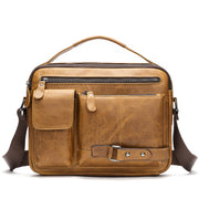 men's leather messenger bag, view 5 - MRSLM