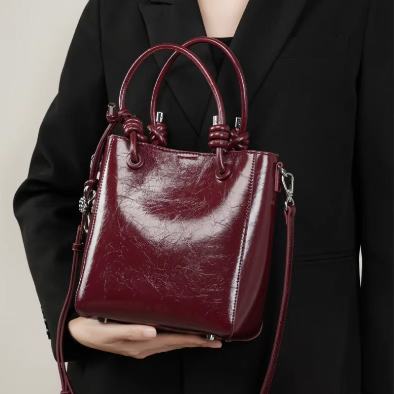 genuine leather crossbody handbag, view 4 - MRSLM