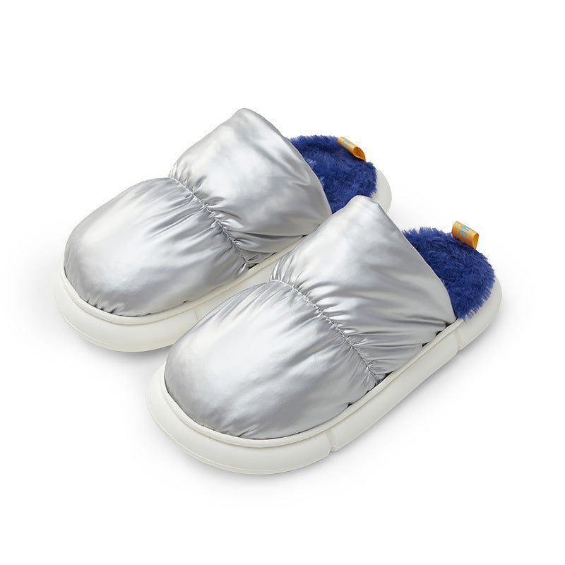 plush warm indoor slippers, view 3 - MRSLM