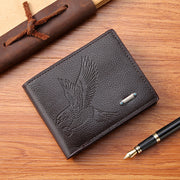 slim PU leather wallet, view 3 - MRSLM