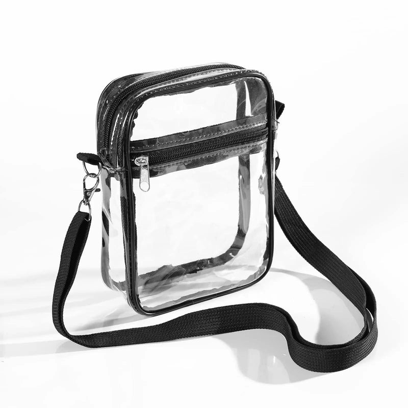 women's clear pvc shoulder bag, view 9 - MRSLM