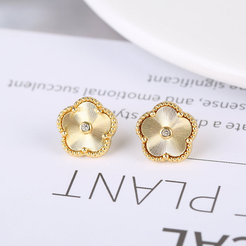 floral stainless steel jewelry set, view 9 - MRSLM