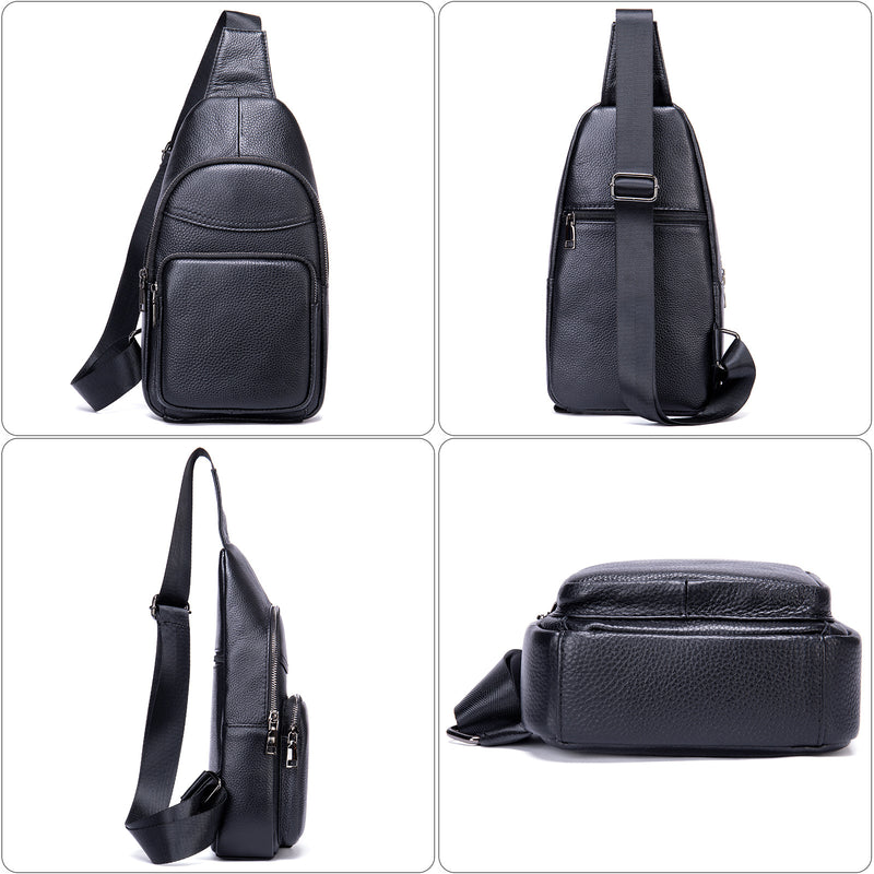 men's leather chest bag, view 6 - MRSLM
