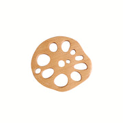 beechwood lotus root shape drink mat, view 2 - MRSLM