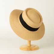 foldable straw sun hat, view 2 - MRSLM