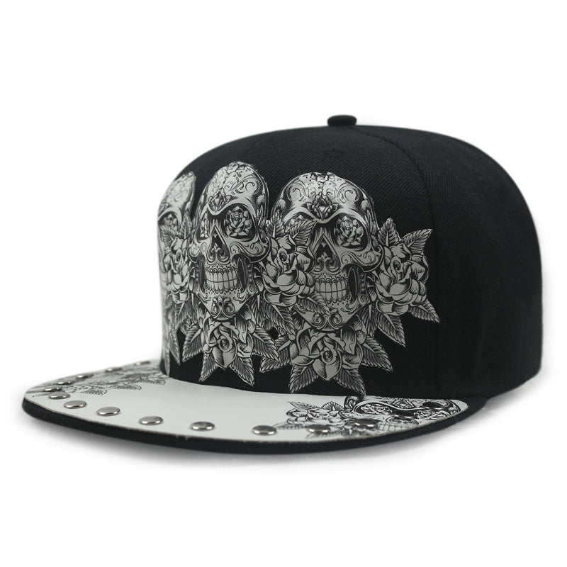 flat-brimmed hip-hop baseball cap adjustable, view 4 - MRSLM
