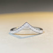 S925 silver geometric band ring - MRSLM