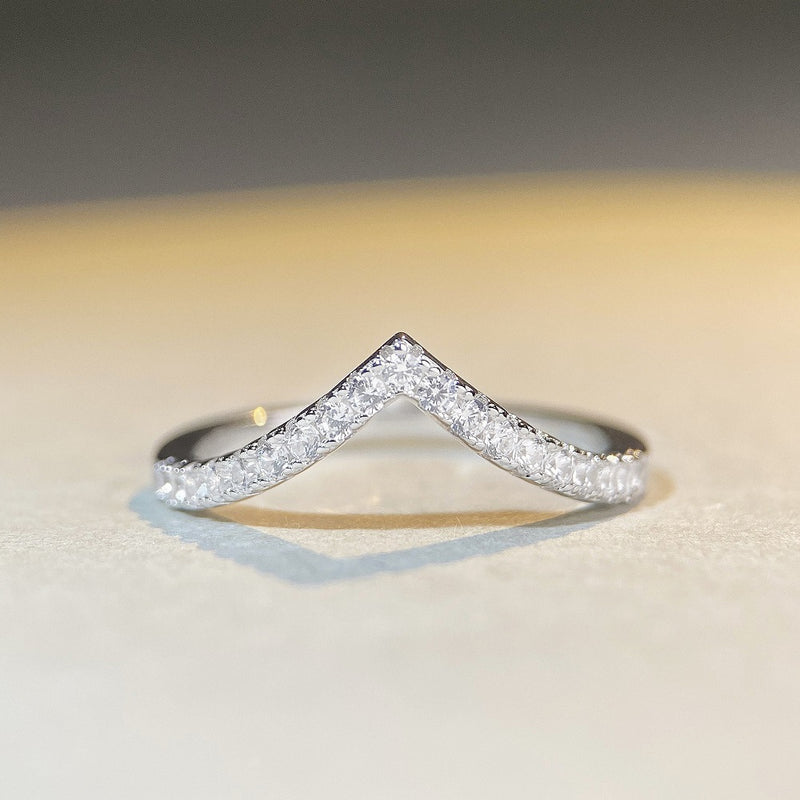 S925 silver geometric band ring - MRSLM