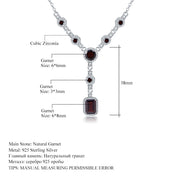 luxury silver natural gem necklace, view 2 - MRSLM