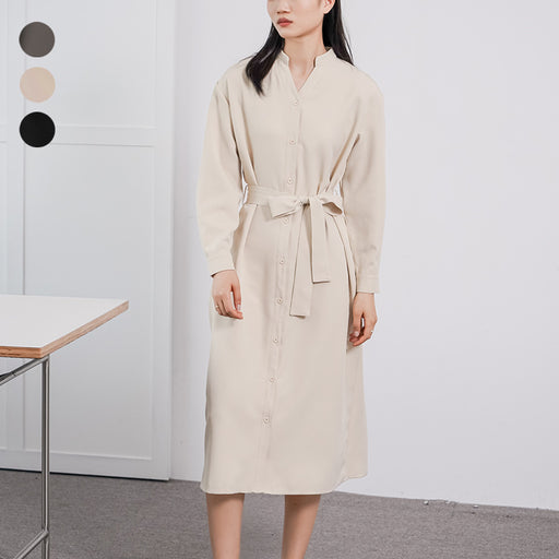 women's long sleeve loose dress - MRSLM