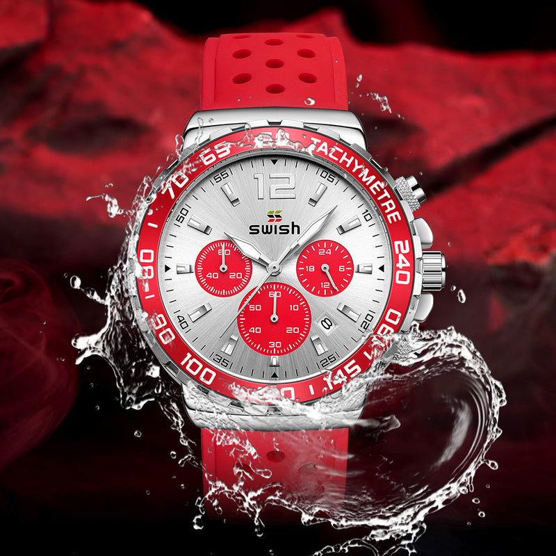 Men's luminous sports quartz watch, view 4 - MRSLM