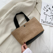 straw woven handbag, view 6 - MRSLM
