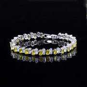 square zircon bracelet, view 4 - MRSLM
