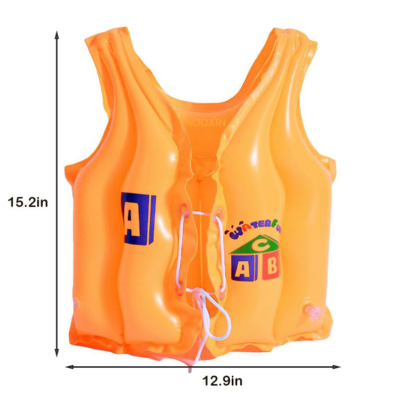 kid's inflatable swim vest, view 3 - MRSLM