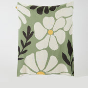 Pastoral floral leaves cotton throw blanket, view 5 - MRSLM