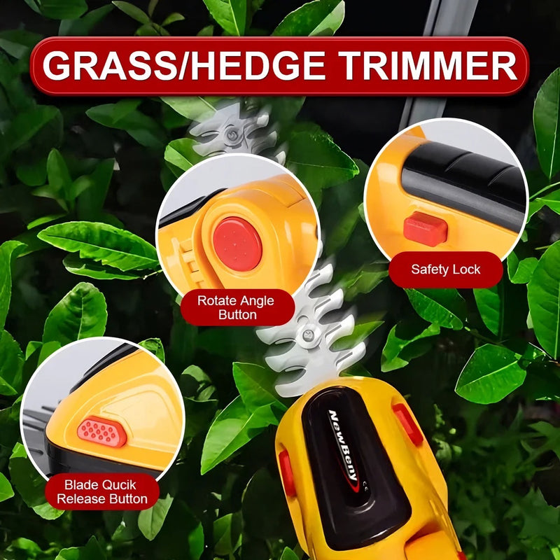cordless electric hedge trimmer, view 6 - MRSLM