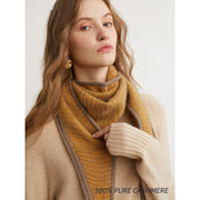 100% cashmere triangle scarf, view 6 - MRSLM