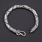 vintage ethnic silver bracelet, view 6 - MRSLM