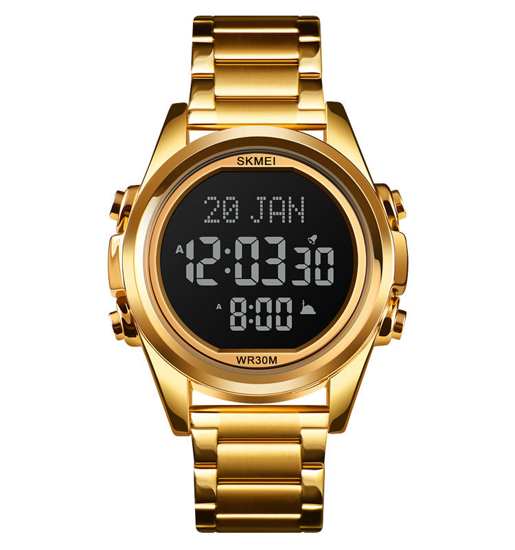 men's electronic steel watch, view 2 - MRSLM