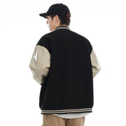 american retro baseball embroidered jacket, view 4 - MRSLM