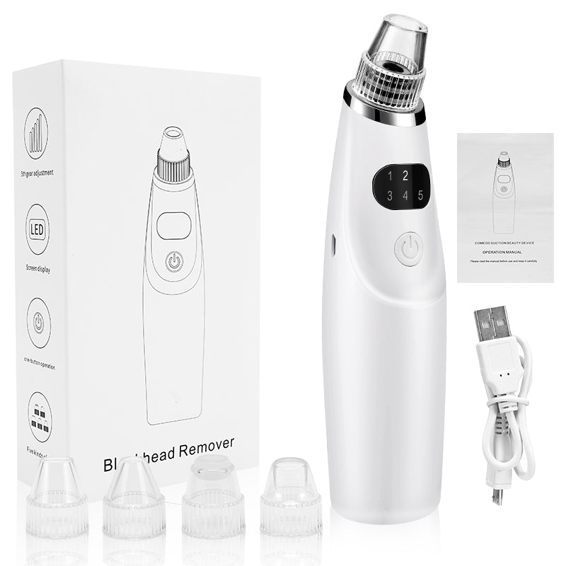 electric blackhead remover vacuum suction tool, view 2 - MRSLM