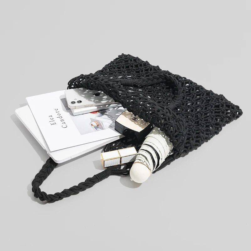 Cotton beach tote bag, view 6 - MRSLM